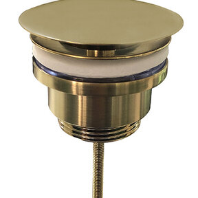 Afvoerplug Wiesbaden Caral geborsteld Messing 5/4'' - 33.4459