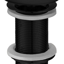 Afvoerplug 10cm Wiesbaden Caral Mat Zwart Verlengd 5/4'' - 33.4478