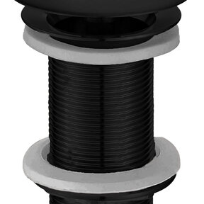 Afvoerplug 10cm Wiesbaden Caral Mat Zwart Verlengd 5/4'' - 33.4478