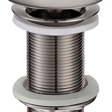 Afvoerplug 10cm Wiesbaden Caral Geborsteld Staal Verlengd 5/4'' - 33.4479