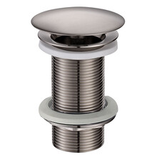 Afvoerplug 10cm Wiesbaden Caral Geborsteld Staal Verlengd 5/4'' - 33.4479