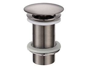 Afvoerplug 10cm Wiesbaden Caral Geborsteld Staal Verlengd 5/4'' - 33.4479