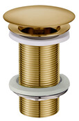 Afvoerplug 10cm Wiesbaden Caral Geborsteld messing Verlengd 5/4'' - 33.4487 Afvoerplug 10cm Wiesbaden Caral Geborsteld messing Verlengd 5/4'' - 33.4487