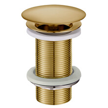 Afvoerplug 10cm Wiesbaden Caral Geborsteld messing Verlengd 5/4'' - 33.4487