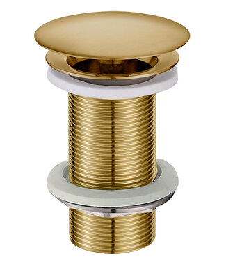 Wiesbaden Afvoerplug 10cm Wiesbaden Caral Geborsteld messing Verlengd 5/4'' - 33.4487