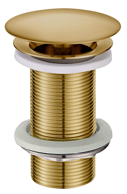 Afvoerplug 10cm Wiesbaden Caral Geborsteld messing Verlengd 5/4'' - 33.4487 Afvoerplug 10cm Wiesbaden Caral Geborsteld messing Verlengd 5/4'' - 33.4487
