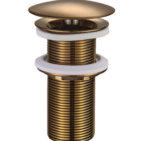 Afvoerplug 10cm Wiesbaden Caral Geborsteld brons koper Verlengd 5/4'' - 33.4488