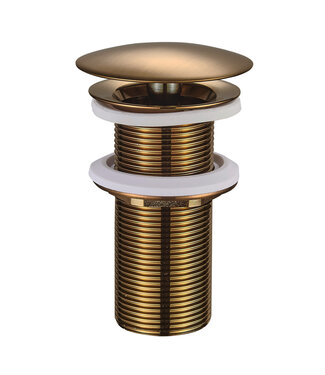 Wiesbaden Afvoerplug 10cm Wiesbaden Caral Geborsteld brons koper Verlengd 5/4'' - 33.4488