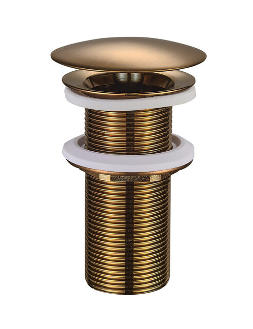 Afvoerplug 10cm Wiesbaden Caral Geborsteld brons koper Verlengd 5/4'' - 33.4488