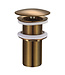 Wiesbaden Afvoerplug 10cm Wiesbaden Caral Geborsteld brons koper Verlengd 5/4'' - 33.4488