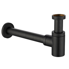 Wiesbaden Universele Sifon Star Laag Mat Zwart 5/4" x 32 mm - 33.4416