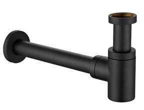 Wiesbaden Universele Sifon Star Laag Mat Zwart 5/4" x 32 mm - 33.4416