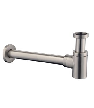 Wiesbaden Wiesbaden Universele Sifon Star Laag Geborsteld staal 5/4" x 32 mm - 33.4421