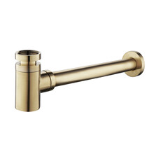 Wiesbaden Universele Sifon Star Laag Geborsteld Messing 5/4" x 32 mm - 33.5416