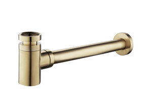 Wiesbaden Universele Sifon Star Laag Geborsteld Messing 5/4" x 32 mm - 33.5416