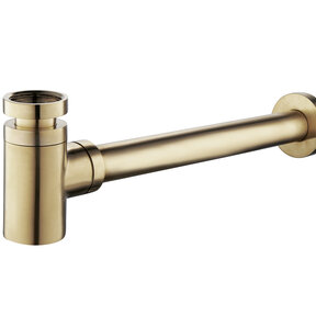 Wiesbaden Universele Sifon Star Laag Geborsteld Messing 5/4" x 32 mm - 33.5416