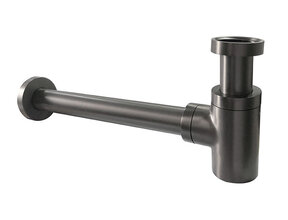 Wiesbaden Universele Sifon Star Laag Gunmetal 5/4" x 32 mm - 33.7429