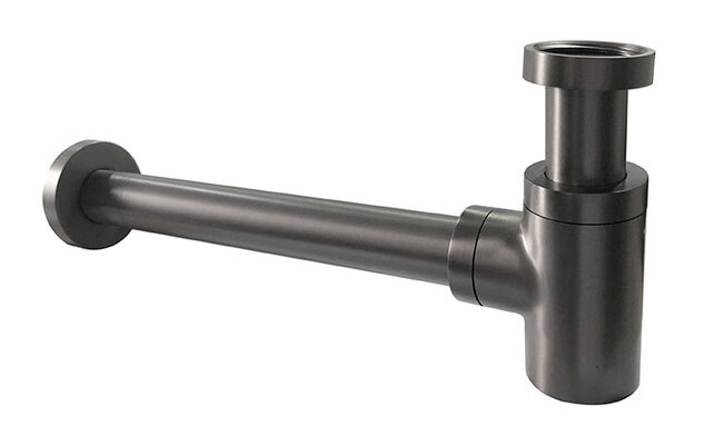 Wiesbaden Universele Sifon Star Laag Gunmetal 5/4" x 32 mm - 33.7429
