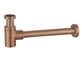 Wiesbaden Universele Sifon Star Laag Geborsteld brons koper 5/4" x 32 mm - 33.4422