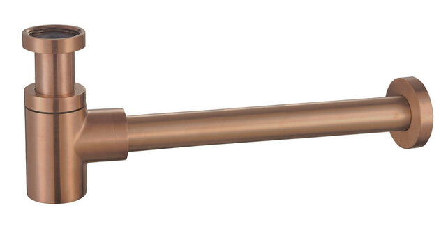 Wiesbaden Universele Sifon Star Laag Geborsteld brons koper 5/4" x 32 mm - 33.4422