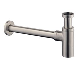 Wiesbaden Universele Sifon Star Geborsteld Staal 5/4" x 32 mm - 33.4426