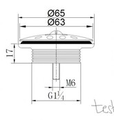 Afvoerplug open rooster Wiesbaden Korv Chroom 5/4" - 33.3541