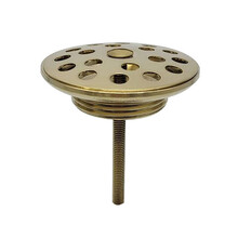 Afvoerplug open rooster Wiesbaden Korv Geborsteld messing 5/4" - 33.3510