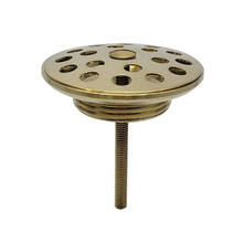 Afvoerplug open rooster Wiesbaden Korv Geborsteld messing 5/4" - 33.3510
