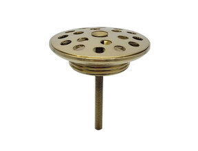 Afvoerplug open rooster Wiesbaden Korv Geborsteld messing 5/4" - 33.3510
