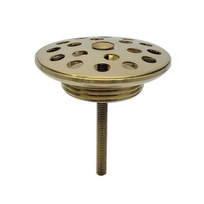 Afvoerplug open rooster Wiesbaden Korv Geborsteld messing 5/4" - 33.3510