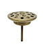 Afvoerplug open rooster Wiesbaden Korv Geborsteld messing 5/4" - 33.3510
