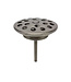 Afvoerplug open rooster Wiesbaden Korv Geborsteld staal 5/4" - 33.3504
