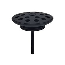 Afvoerplug open rooster Wiesbaden Korv Mat Zwart 5/4" - 33.3503