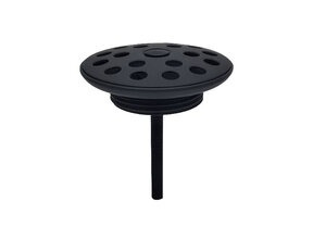 Afvoerplug open rooster Wiesbaden Korv Mat Zwart 5/4" - 33.3503