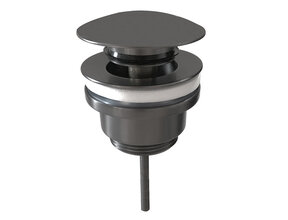 Afvoerplug Clickwaste Wiesbaden Caral 5/4" gunmetal - 33.7010