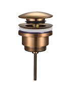 Afvoerplug Clickwaste Wiesbaden Caral Geborsteld brons koper 5/4" - 33.4458