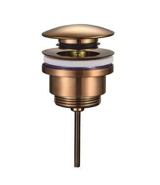 Wiesbaden Afvoerplug Clickwaste Wiesbaden Caral Geborsteld brons koper 5/4" - 33.4458