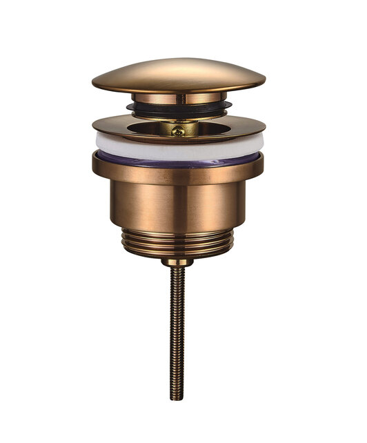 Afvoerplug Clickwaste Wiesbaden Caral Geborsteld brons koper 5/4" - 33.4458