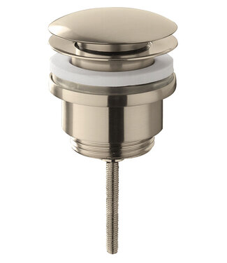 Wiesbaden Afvoerplug Clickwaste Wiesbaden Caral Geborsteld Staal 5/4" - 33.4014