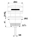 Afvoerplug Clickwaste Wiesbaden Caral Mat Wit 5/4" - 33.4417