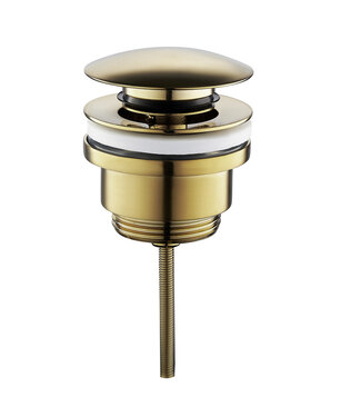 Wiesbaden Afvoerplug Clickwaste Wiesbaden Caral Geborsteld messing 5/4" - 33.5418