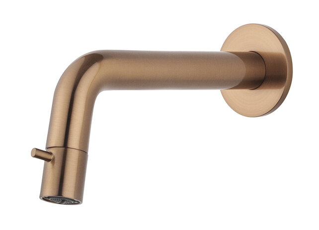 Wiesbaden Sophia Inbouw Fonteinkraan Geborsteld Brons koper Inkortbaar 205-129 mm - 22.6750