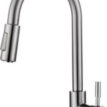 Keukenkraan 304 - Benton RVS met coldstart en uittrekbare handdouche - 24.3705