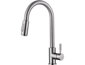 Keukenkraan 304 - Benton RVS met coldstart en uittrekbare handdouche - 24.3705