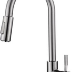 Keukenkraan 304 - Benton RVS met coldstart en uittrekbare handdouche - 24.3705