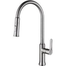 Keukenkraan Oxford 304 - RVS met coldstart en uittrekbare handdouche - 24.3708