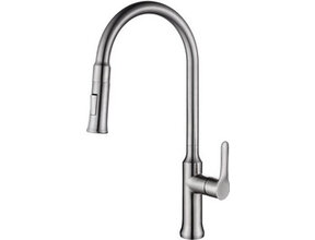 Keukenkraan Oxford 304 - RVS met coldstart en uittrekbare handdouche - 24.3708