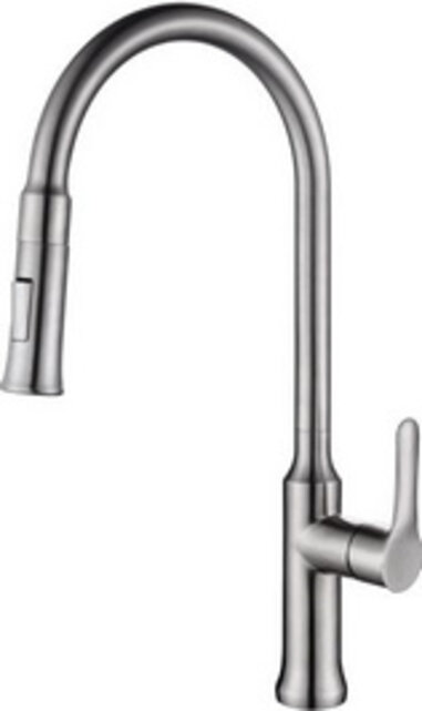 Keukenkraan Oxford 304 - RVS met coldstart en uittrekbare handdouche - 24.3708 Keukenkraan Oxford 304 - RVS met coldstart en uittrekbare handdouche - 24.3708