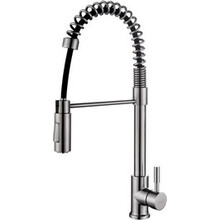 Keukenkraan Floyd 304 - RVS met coldstart en draaibaar handdouche -  24.3704