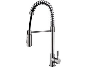 Keukenkraan Floyd 304 - RVS met coldstart en draaibaar handdouche -  24.3704